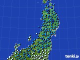 2023年02月13日の東北地方のアメダス(気温)