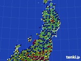 東北地方のアメダス実況(日照時間)(2023年02月14日)