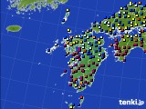 九州地方のアメダス実況(日照時間)(2023年02月14日)