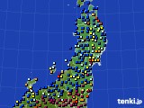 東北地方のアメダス実況(日照時間)(2023年02月15日)