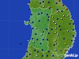 2023年02月15日の秋田県のアメダス(日照時間)