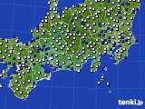東海地方のアメダス実況(風向・風速)(2023年02月15日)