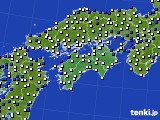 2023年02月15日の四国地方のアメダス(風向・風速)