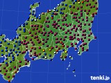 関東・甲信地方のアメダス実況(日照時間)(2023年02月16日)