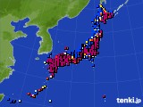 アメダス実況(日照時間)(2023年02月16日)