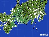東海地方のアメダス実況(風向・風速)(2023年02月16日)