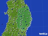 岩手県のアメダス実況(風向・風速)(2023年02月16日)