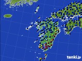 九州地方のアメダス実況(日照時間)(2023年02月18日)