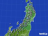東北地方のアメダス実況(降水量)(2023年02月19日)