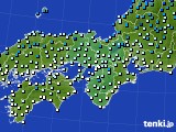 2023年02月20日の近畿地方のアメダス(気温)