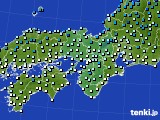 2023年02月20日の近畿地方のアメダス(気温)