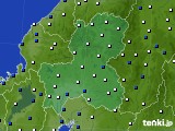 岐阜県のアメダス実況(風向・風速)(2023年02月20日)