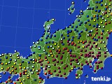 北陸地方のアメダス実況(日照時間)(2023年02月21日)