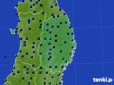 岩手県のアメダス実況(気温)(2023年02月21日)