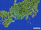 東海地方のアメダス実況(風向・風速)(2023年02月21日)