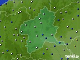 群馬県のアメダス実況(風向・風速)(2023年02月21日)