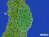 2023年02月22日の岩手県のアメダス(気温)