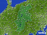 2023年02月23日の長野県のアメダス(風向・風速)