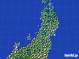 2023年02月24日の東北地方のアメダス(気温)