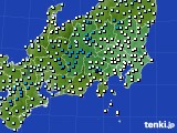 2023年02月24日の関東・甲信地方のアメダス(気温)