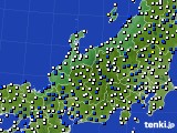 北陸地方のアメダス実況(風向・風速)(2023年02月25日)