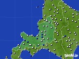 2023年02月25日の道央のアメダス(風向・風速)