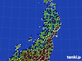 東北地方のアメダス実況(日照時間)(2023年02月26日)