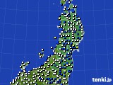 東北地方のアメダス実況(風向・風速)(2023年02月26日)