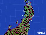 2023年02月27日の東北地方のアメダス(日照時間)