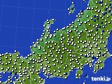 北陸地方のアメダス実況(風向・風速)(2023年02月27日)