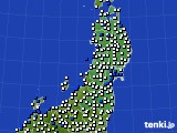 東北地方のアメダス実況(風向・風速)(2023年03月01日)