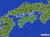 2023年03月01日の四国地方のアメダス(風向・風速)