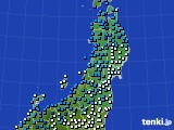 2023年03月02日の東北地方のアメダス(気温)