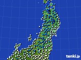 2023年03月03日の東北地方のアメダス(気温)