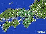 2023年03月03日の近畿地方のアメダス(風向・風速)