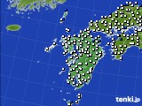 2023年03月03日の九州地方のアメダス(風向・風速)