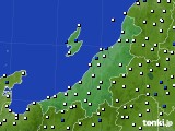 2023年03月03日の新潟県のアメダス(風向・風速)