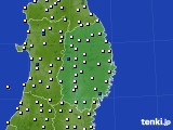 岩手県のアメダス実況(風向・風速)(2023年03月06日)