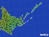 道東のアメダス実況(積雪深)(2023年03月07日)