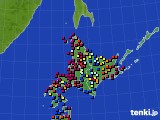 北海道地方のアメダス実況(日照時間)(2023年03月07日)