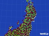 2023年03月08日の東北地方のアメダス(日照時間)