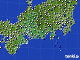 東海地方のアメダス実況(風向・風速)(2023年03月08日)