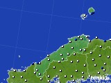 島根県のアメダス実況(風向・風速)(2023年03月09日)