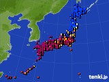 2023年03月10日のアメダス(日照時間)