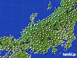 北陸地方のアメダス実況(風向・風速)(2023年03月10日)