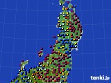 2023年03月12日の東北地方のアメダス(日照時間)