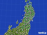 東北地方のアメダス実況(気温)(2023年03月12日)