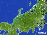 北陸地方のアメダス実況(降水量)(2023年03月13日)