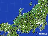 2023年03月13日の北陸地方のアメダス(風向・風速)