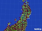 2023年03月14日の東北地方のアメダス(日照時間)